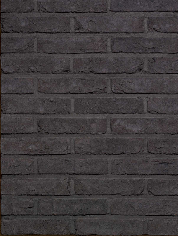 Plaquette de brique teinte noir Agora Noir Graphite L. 215 x l. 22 x H. 50 mm