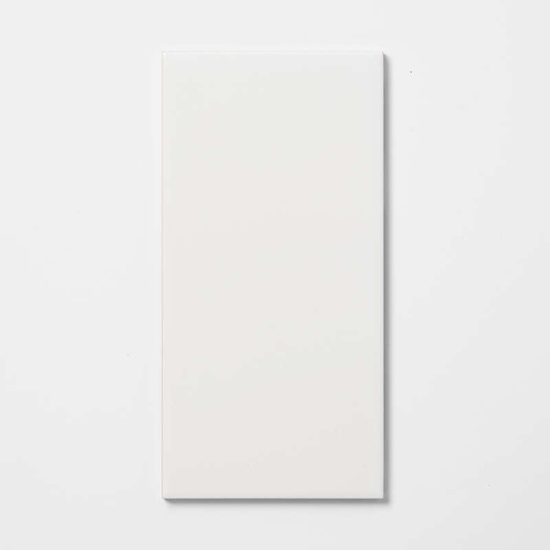 Carrelage pour mur intérieur en faïence - Blanc aspect mat L. 40 x l. 20 cm x Ép. 6,8 mm