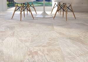 Carrelage sol int./ext. en grès cérame émaillé effet pierre DOMINO GARLAND Stone L. 60 x l. 30 cm x Ép. 8 mm - R11