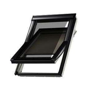 Store manuelle MHL gris foncé pour fenêtre de toit MK00 l. 78 x H. 140 cm