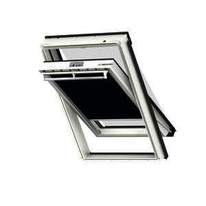 Store plissé DKL manuel gris pour fenêtre de toit SK06 l. 114 x H. 118 cm