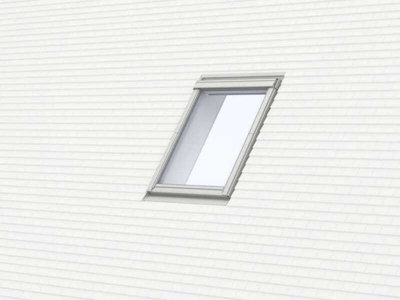 Raccord UK08 gris anthracite pour l'étanchéité de fenêtre de toit - pose traditionnelle sur tuile l. 134 x H. 140 cm