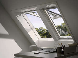 Fenêtre de toit à projection manuelle TOUT CONFORT GPU SK08 blanche l. 114 x H. 140 cm