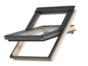 Fenêtre de toit à rotation manuelle TOUT CONFORT GGL MK04 bois l. 78 x H. 98 cm
