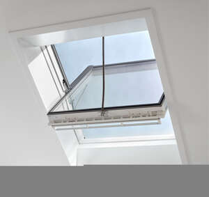 Fenêtre de toit à rotation manuelle CONFORT GGU MK08 blanche l. 78 x H. 140 cm