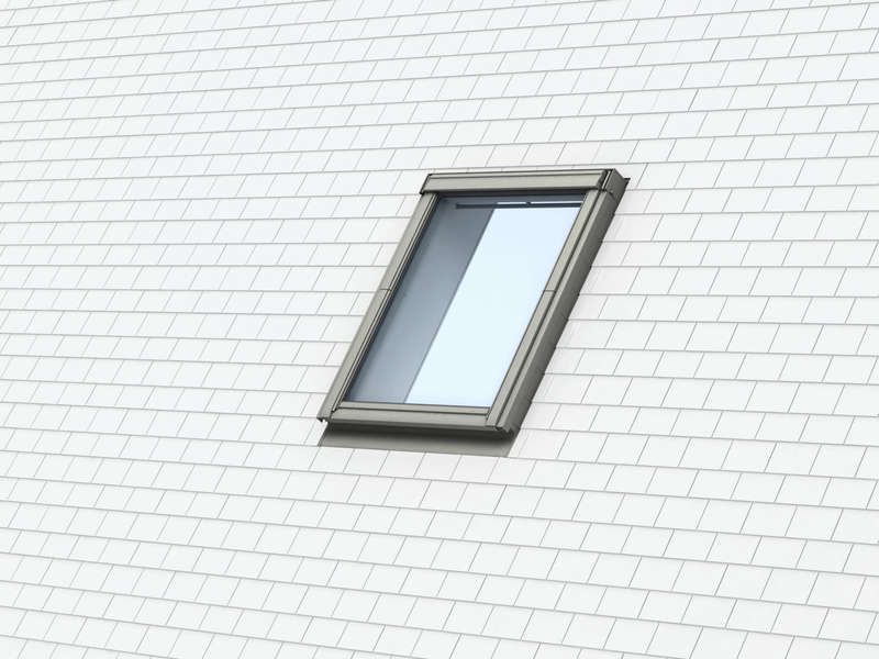 Raccord de remplacement UK08 gris anthracite pour l'étanchéité de fenêtre de toit - pose traditionnelle sur tuile l. 1,34 x H. 1,4 m