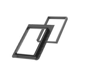 Raccord de remplacement CK02 gris anthracite pour l'étanchéité de fenêtre de toit - pose traditionnelle sur tuile l. 55 x H. 78 cm