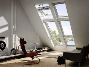 Fenêtre de toit à rotation manuelle INTEGRA GGU MK04 blanche l. 78 x H. 98 cm