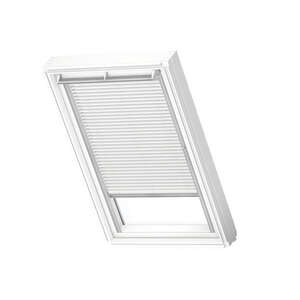 Store vénitien manuel PAL blanche pour fenêtre de toit MK08 l. 78 x H. 140 cm