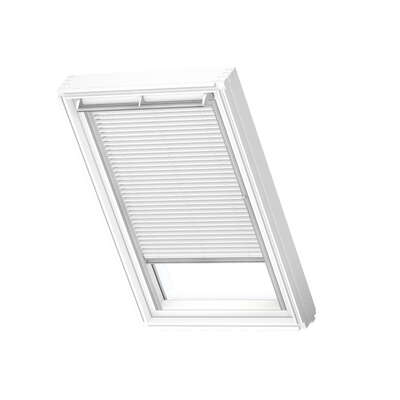 Store vénitien manuel PAL blanche pour fenêtre de toit CK01 l. 55 x H. 70 cm