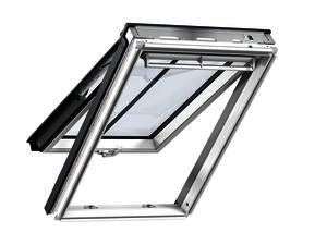 Fenêtre de toit à projection manuelle CONFORT GPL MK06 blanche l. 78 x H. 118 cm