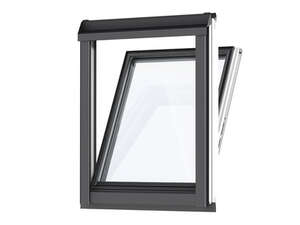 Fenêtre verticale pour verrières d'angle VFE UK35 blanche l. 134 x H. 95 cm