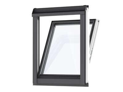 Fenêtre verticale pour verrières d'angle VFE MK31 blanche l. 78 x H. 60 cm