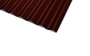 Plaque ondulée en fibres-ciment CEMFORT PO6 RC 6 ondes - rouge brun - L. 1,525 x l. 1,095 m m x Ép. 6,5 mm