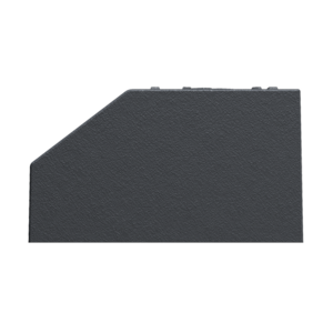 Bec gargouille profil A pour bordure de trottoir et caniveau en fonte L. 220 x l. 123 mm noir