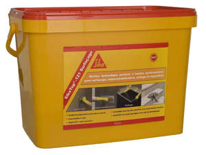 Mortier hydraulique de surfaçage, imperméabilisation, réparation et collage  SIKATOP 1221 SURFACAGE gris - Kit de 10,7 kg
