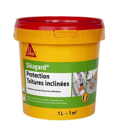 Peinture pour toiture inclinée SIKAGARD PROTECTION gris - Seau de 1 L