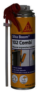 Mousse expansive pour isolation thermique et acoustique en polyuréthane SIKABOOM 102 COMBI blanc - Aérosol de 500ml