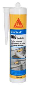 Mastic sanitaire en silicone SIKASEAL 108 transparent