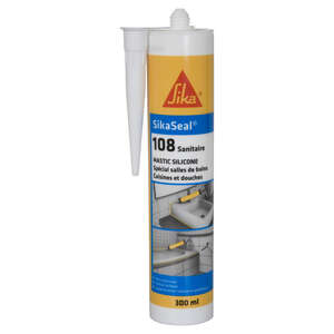 Mastic sanitaire en silicone SIKASEAL 108 transparent