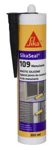 Mastic menuiserie en silicone SIKASEAL 109 noir