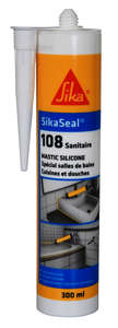 Mastic sanitaire en silicone SIKASEAL 108 gris clair