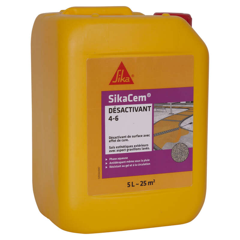 Désactivant pour sols extérieurs SIKACEM DESACTIVANT 4-6  - Bidon de 5 L