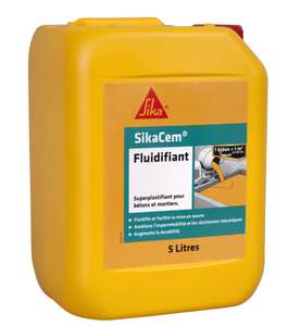 Bidon fluidifiant SikaCem brun 5 l