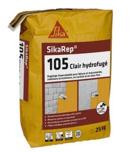 Sac hydrofuge SikaRep-105 gris clair 25 kg