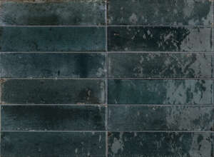 Carrelage pour sol/mur intérieur en grès cérame émaillé aspect brillant RAGNO LOOK Blu L. 24 x l. 6 cm x Ép. 10 mm