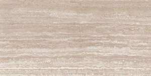 Carrelage sols/murs intérieurs en grés cérame à masse colorée effet pierre RAGNO REALSTONE TRAVERTINO Vein Noce L. 150 x l. 75 cm x Ep. 9 mm - Rectifié