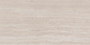 Carrelage décor pour mur intérieur en grès cérame à masse colorée effet pierre RAGNO REALSTONE TRAVERTINO Cannetto 3D Vein Bianco L. 120 x l. 60 cm x Ep. 9 mm - Rectifié