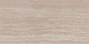 Carrelage décor pour mur intérieur en grès cérame à masse colorée effet pierre RAGNO REALSTONE TRAVERTINO Cannetto 3D Vein Noce L. 120 x l. 60 cm x Ep. 9 mm - Rectifié