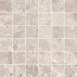 Mosaïque 5x5 en grès cérame effet Pierre CERDISA TIMESTONE Grey, plaque L. 30 x l. 30 cm