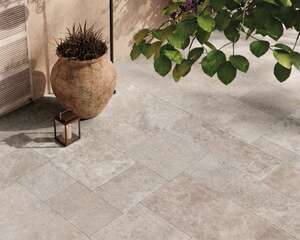 Carrelage sols extérieurs en grès cérame effet Pierre - module multiformat CERDISA TIMESTONE Grey - 4 formats 50x100, 50x50, 33,3x50 et 33,3x33,3 cm - MOD.4D GRP - R11C