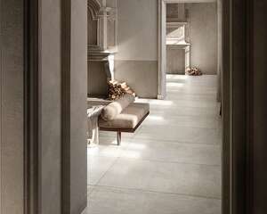 Carrelage sol intérieur en grès cérame à masse colorée effet pierre RICCHETTI HERITAGE Blanc L. 100 x l. 50 cm x ep. 9,5 mm