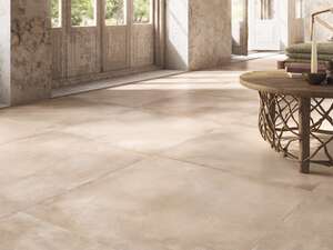 Carrelage sol intérieur en grès cérame à masse colorée RICCHETTI FRESCO Beige - L. 80 x l. 80 cm x Ep. 9 mm - Rectifié