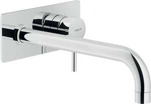 Façade pour mitigeur lavabo encastré NOBILI LIVE bec long 250 mm - Finition Chrome brillant