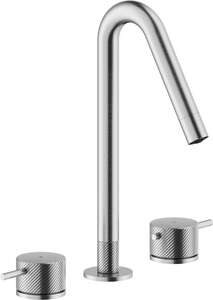 Mélangeur lavabo 3 trous NOBILI RESPIRO - Finition Inox brossé