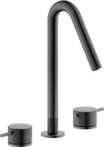 Mélangeur lavabo 3 trous NOBILI RESPIRO - Finition Graphite brossé