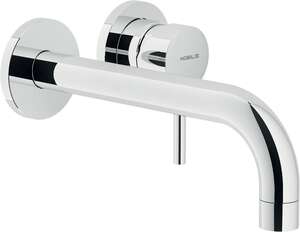 Mitigeur lavabo encastré NOBILI LIVE bec 200 mm - avec rosaces - Finition Chrome brillant