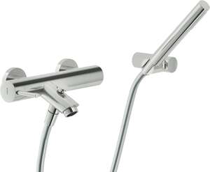 Mitigeur thermostatique bain douche mural NOBILI LIVE Inox brossé