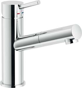 Mitigeur lavabo avec douchette extractible NOBILI LIVE - Finition Chrome brillant