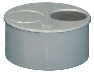 Tampon de réduction pour tube non prémanchonné en PVC gris Diam. 93/40/40 mm