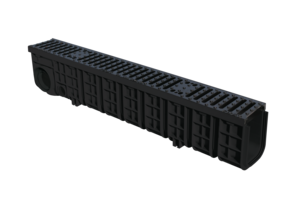 Caniveau à grille PVC C250 bas et haut