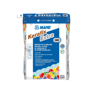 KERAFIX EXTRA 25 KG GRIS Mortier colle amélioré destiné à la pose de carrelage