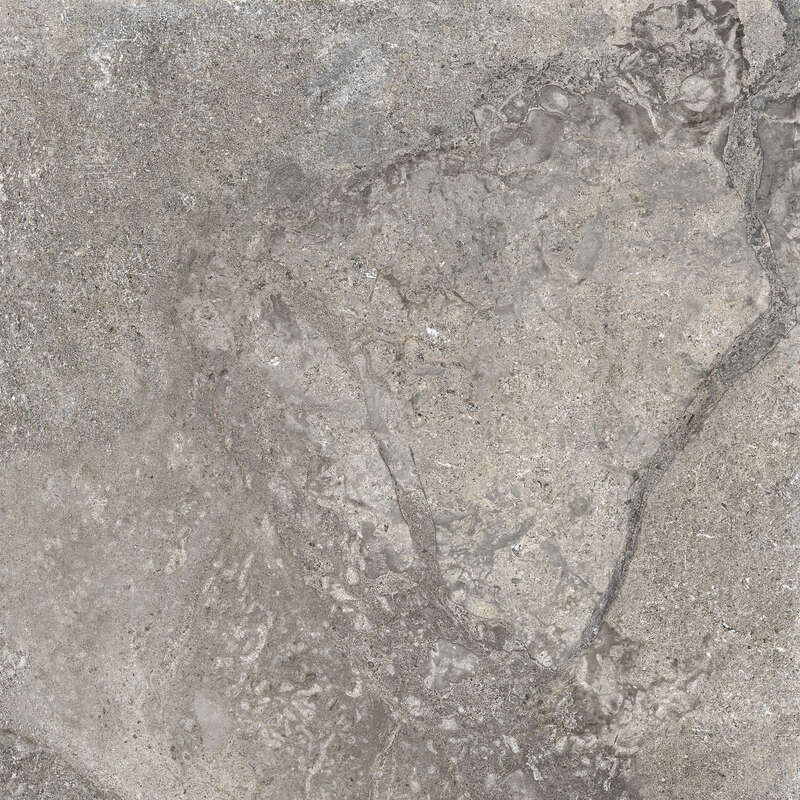 Carrelage pour sol/mur intérieur en grès cérame à masse colorée effet pierre ASCOT STONE VALLEY Cenere L. 59,5 x l. 59,5 cm x Ép. 10 mm - Rectifié