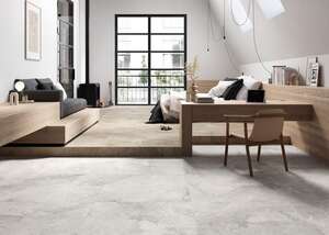 Carrelage pour sol/mur intérieur en grès cérame à masse colorée effet pierre ASCOT STONE VALLEY Sale L. 90 x l. 90 cm x Ép. 10 mm - Rectifié