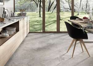 Carrelage pour sol/mur intérieur en grès cérame à masse colorée effet pierre ASCOT STONE VALLEY Cenere L. 90 x l. 90 cm x Ép. 10 mm - Rectifié