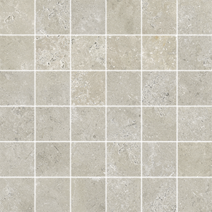 Mosaïque en grès cérame effet pierre ASCOT SAINT REMY Beige - carreaux de 5x5 cm - Plaque L. 30 x l. 30 cm x Ép. 10 mm